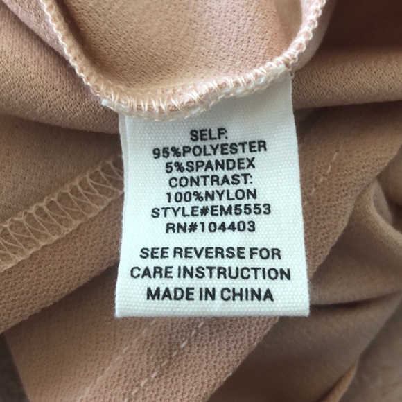 NWT pale pink sheer neck & sleeves top with ties - Picture 11 of 12